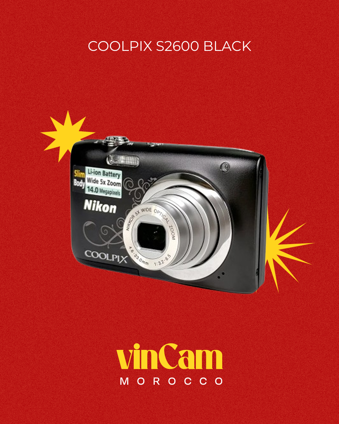 Coolpix s2600 black